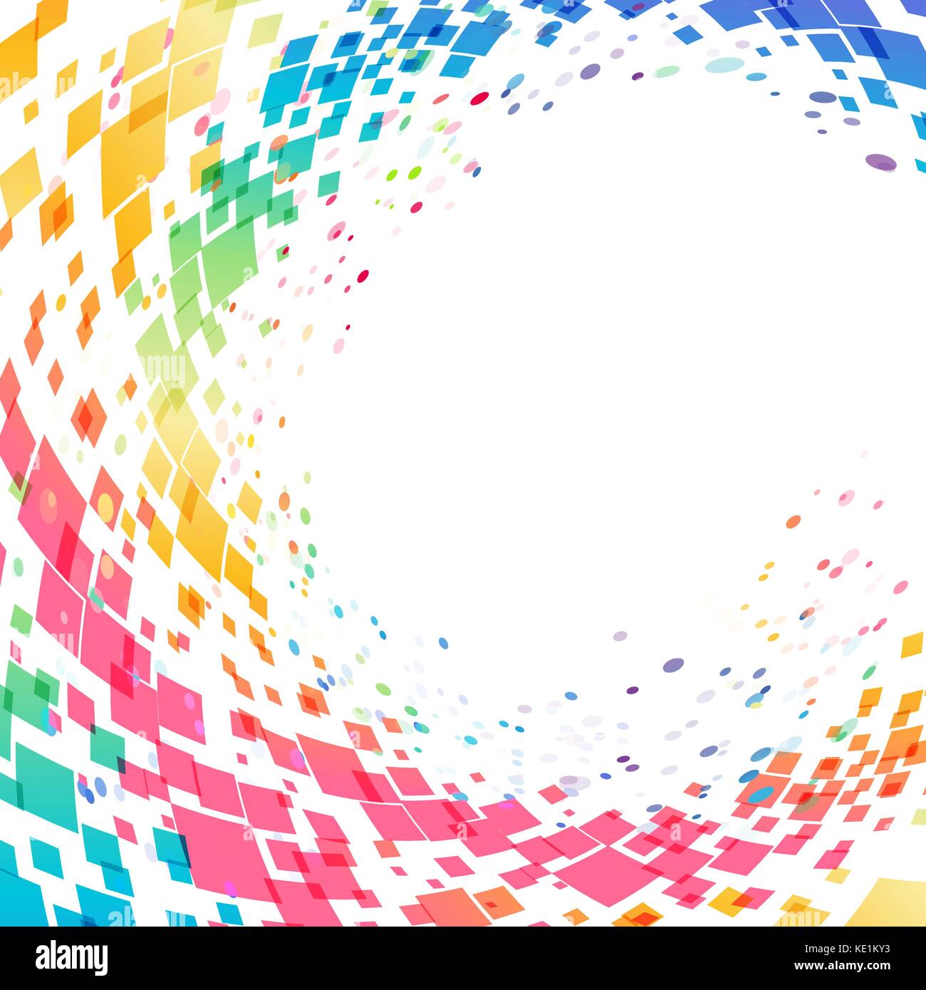 Abstract multicolored circle background Stock Vector