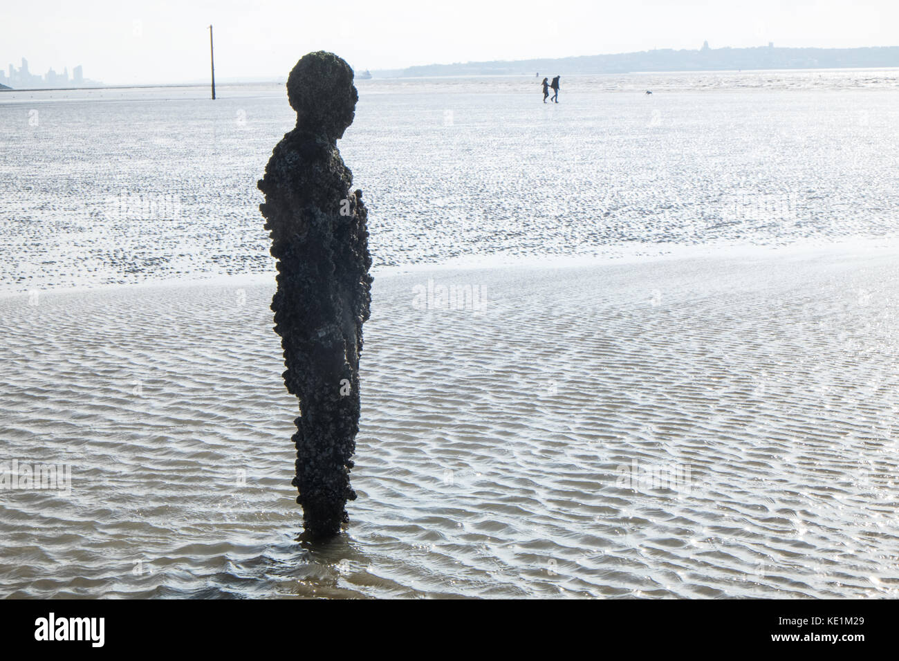 Anthony,Gormley,statues,iron,men,Another Place,art,installation,on