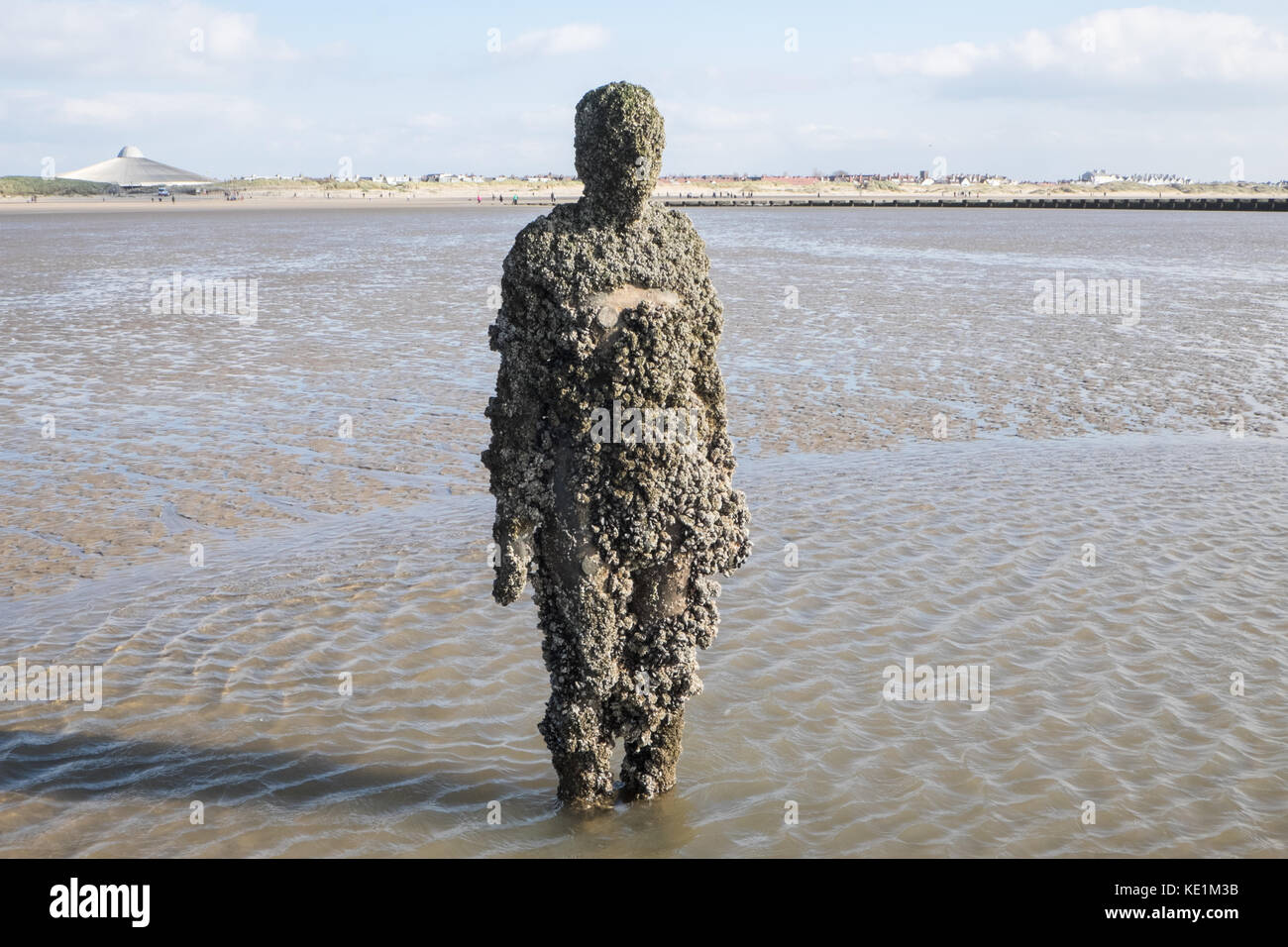 Anthony,Gormley,statues,iron,men,Another Place,art,installation,on