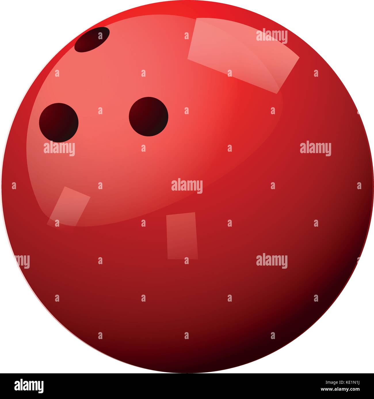 Red bowling ball holes Stock Vector Images Alamy