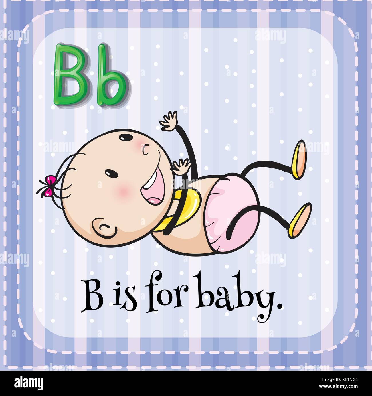 Alphabet B is for baby illustration Stock Vector Image & Art Alamy