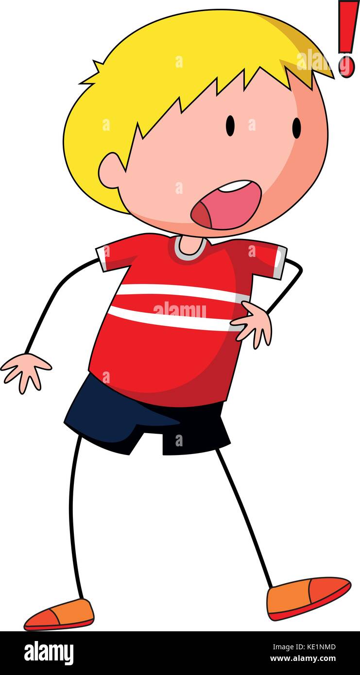 Shocked kid Stock Vector Images Alamy