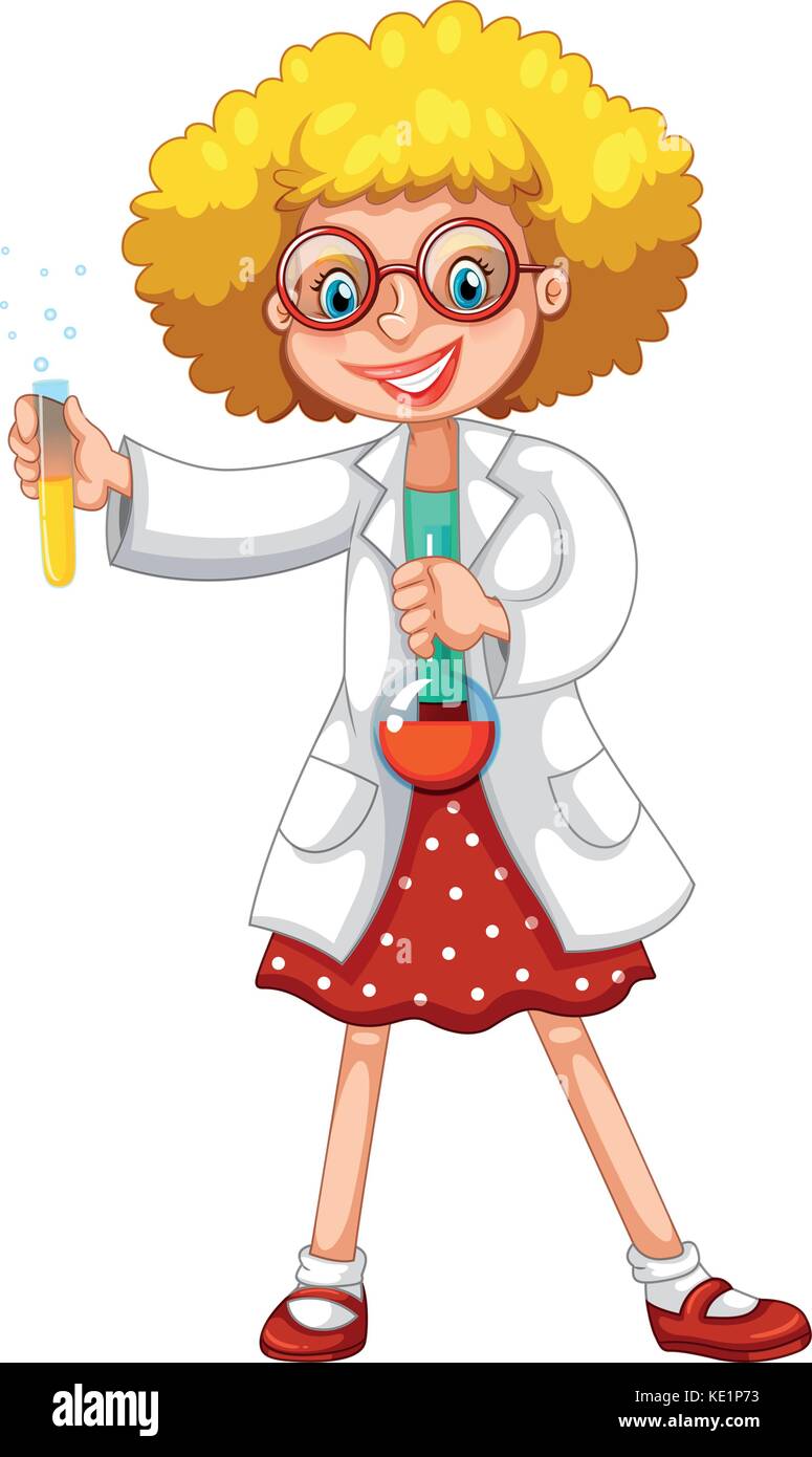 Female Scientist Cartoon Stock Photos & Female Scientist Cartoon Stock ...