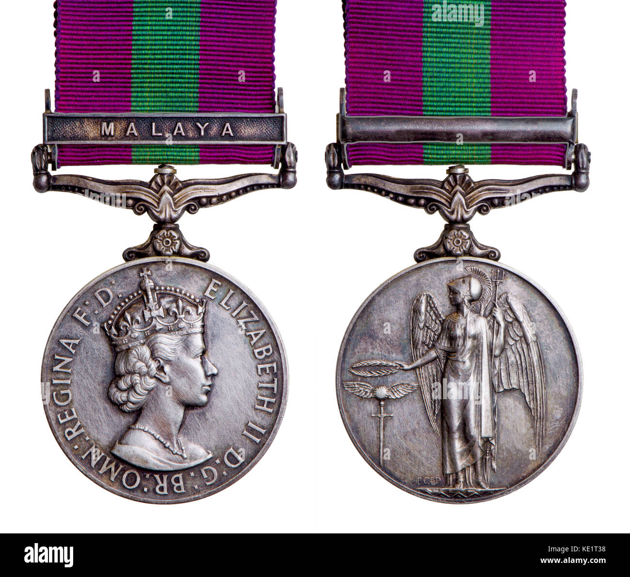 British General Service Medal with Malaya bar Stock Photo