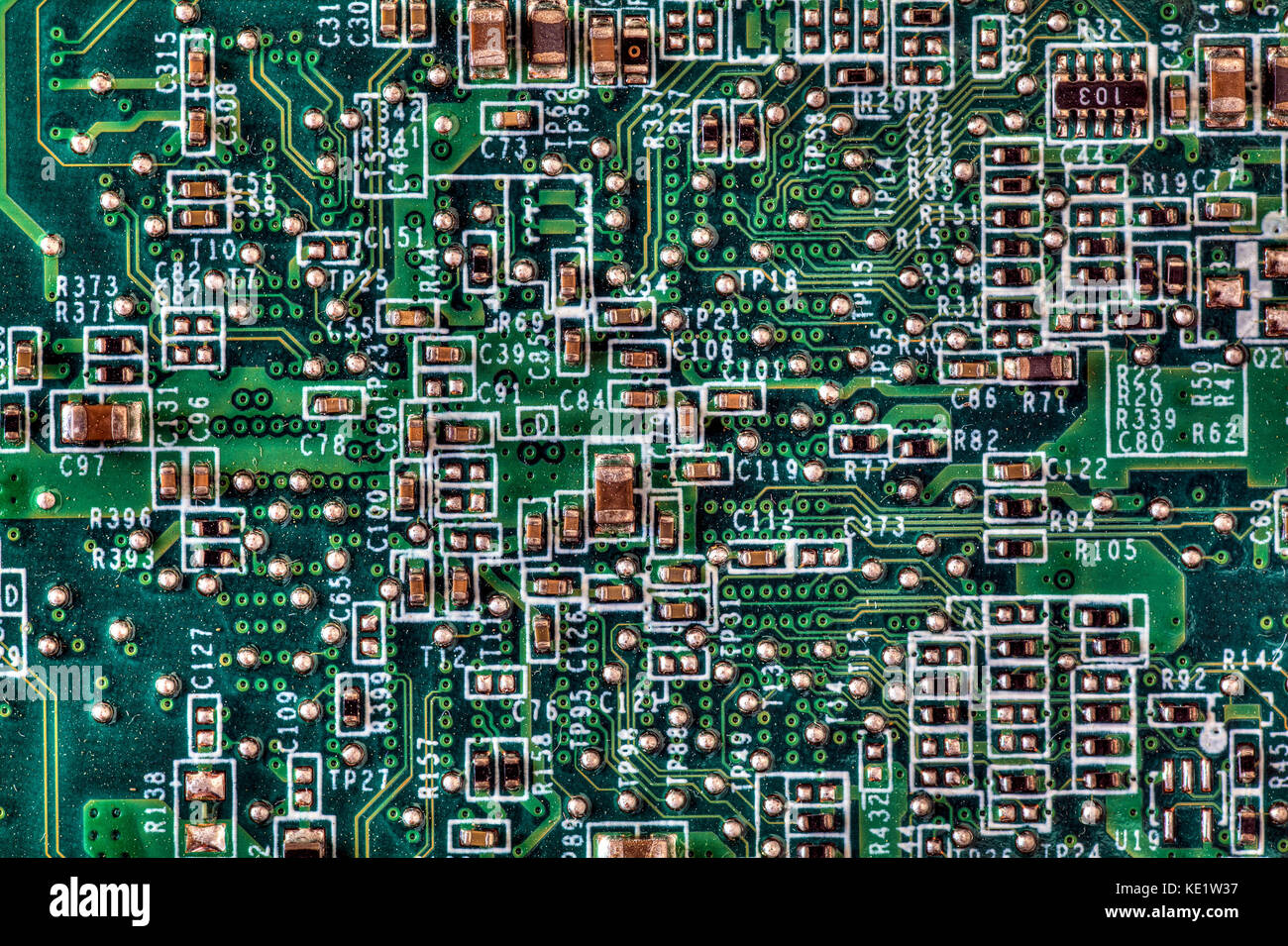 Backgrounds and backdrops.- circuit board. Stock Photo