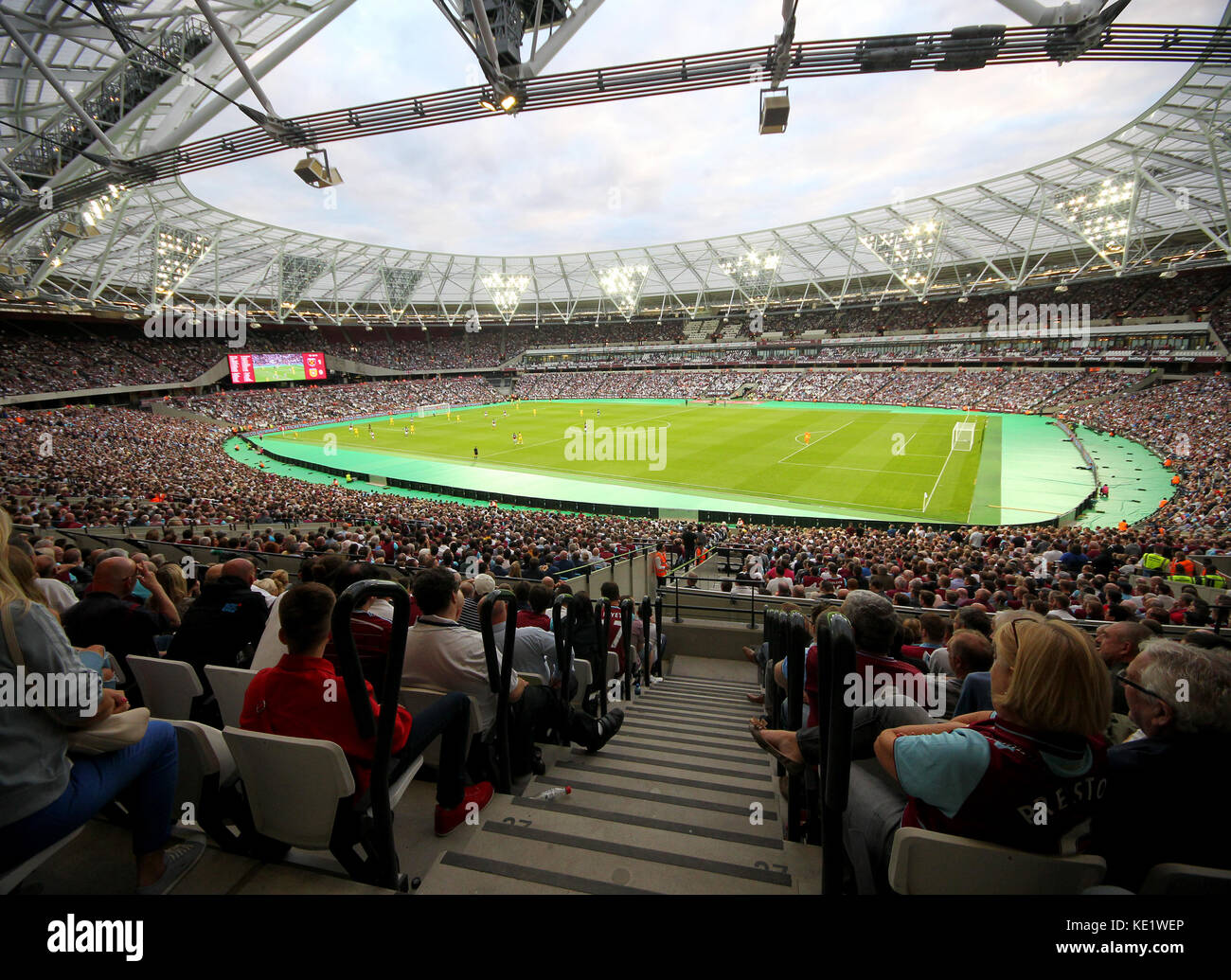 4 August 2016.  General views of the London Stadium, home of West Ham United Football Club during Europa League match between West Ham United and FC D Stock Photo