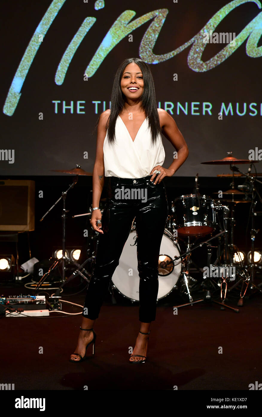Adrienne Warren attending the photocall for the new west end musical