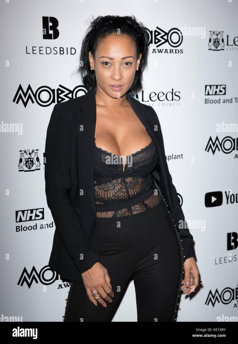 Lisa Maffia attending the Mobo Awards 2017 Nominations at the YouTube Space, London. Stock Photo