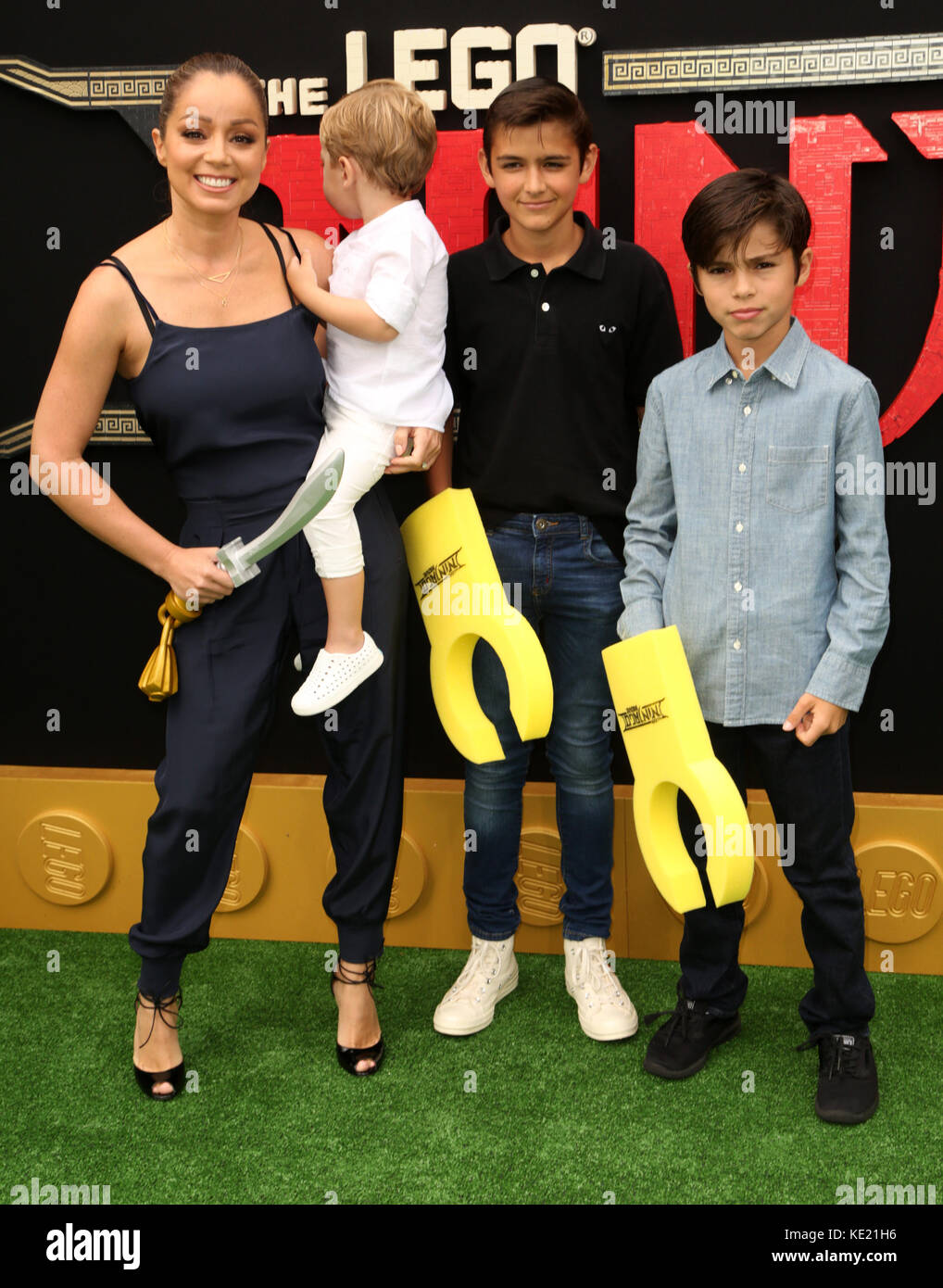 'The LEGO Ninjago Movie' - Premiere  Featuring: Marcela Valladolid, family Where: Los Angeles, California, United States When: 16 Sep 2017 Credit: Brian To/WENN.com Stock Photo