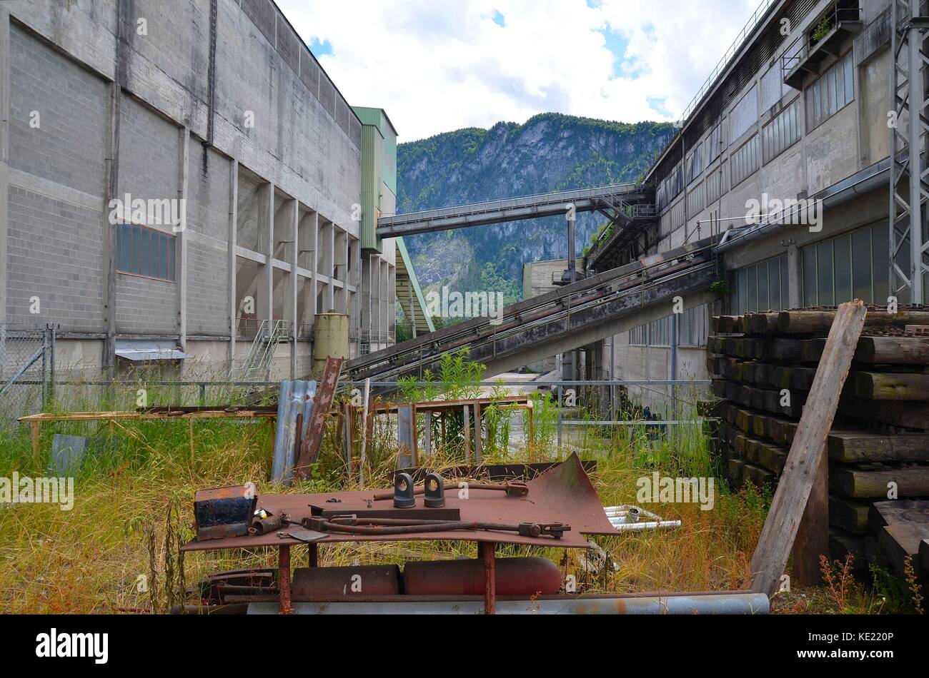 verlassene Fabrik in Kiefersfelden, Bayern, Germany Stock Photo