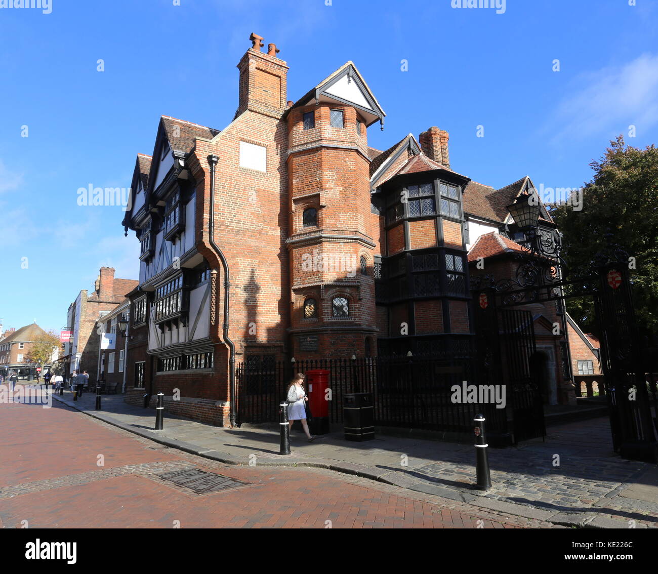 Exterior of Eastgate House Museum Rochester Kent UK October 2017 Stock