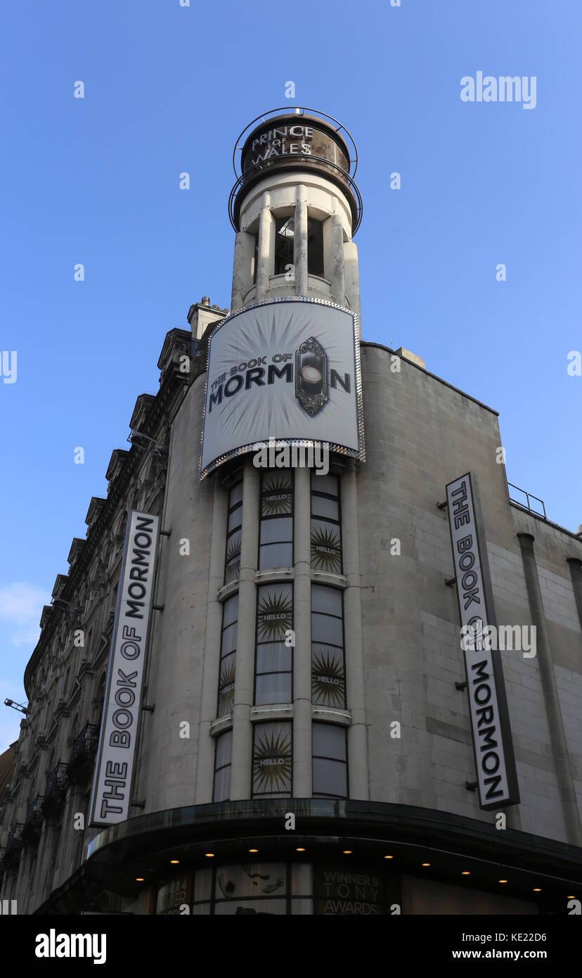 The Book of Mormon Musical at Prince of Wales Theatre London UK  October 2017 Stock Photo