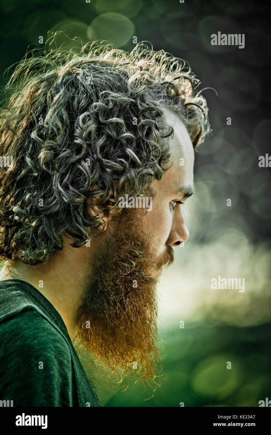 portrait of a young man with beard Stock Photo - Alamy