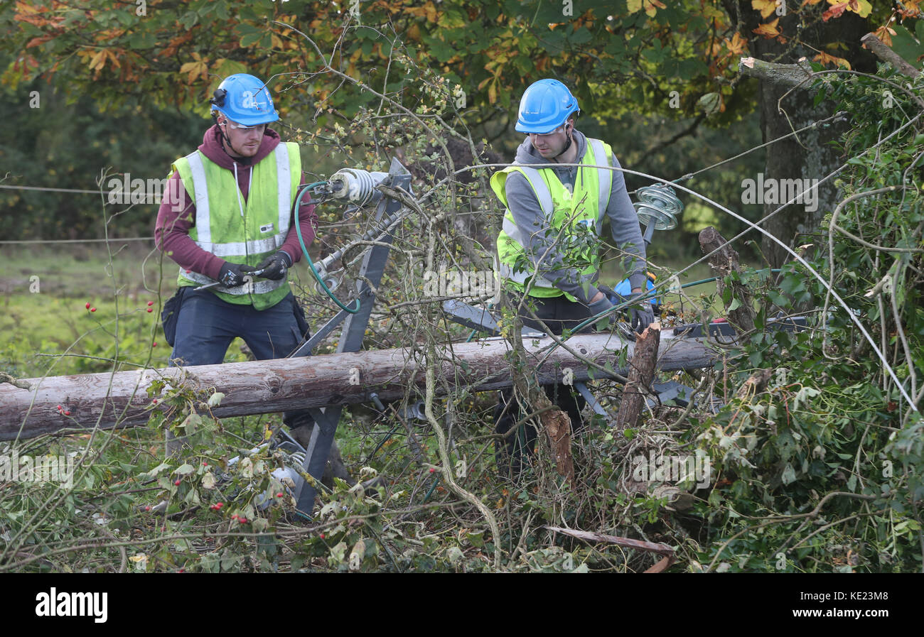 Fallen Power Lines High Resolution Stock Photography and Images - Alamy