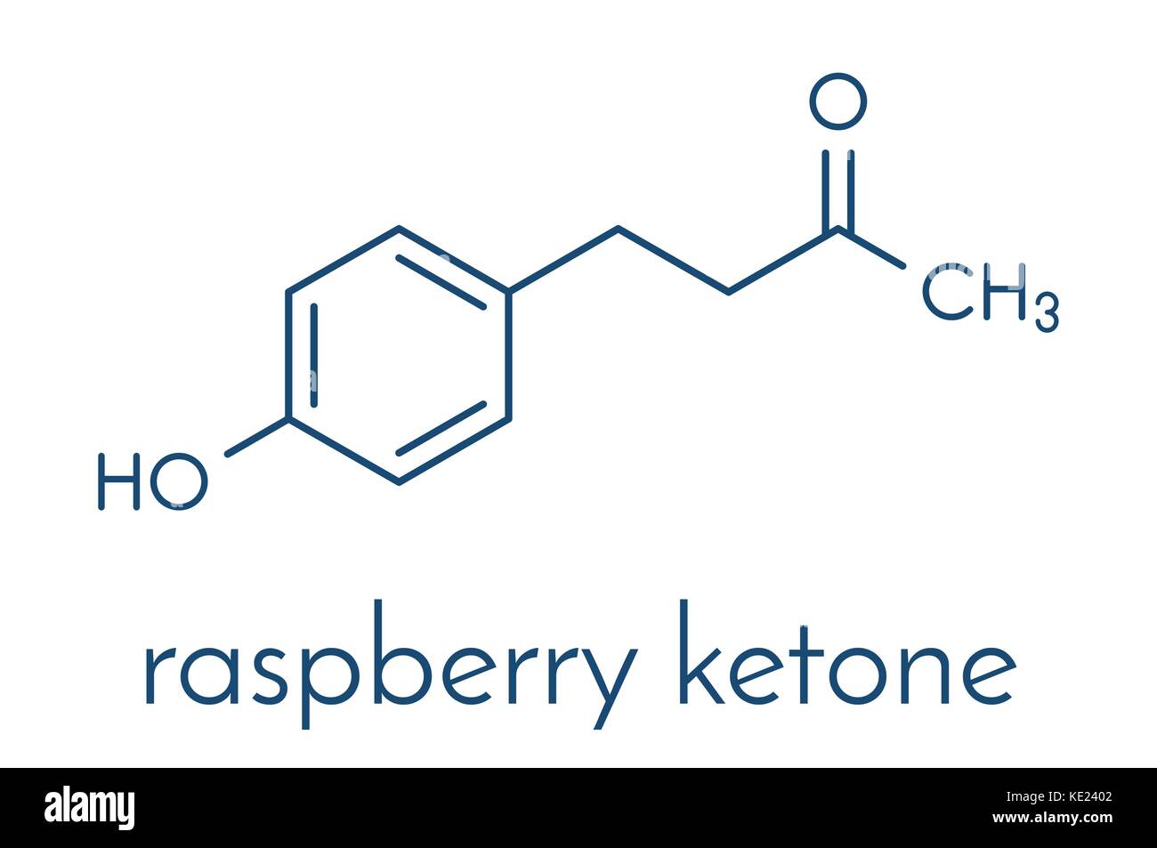 Raspberry ketone molecule. Primary aroma compound of raspberries. Used