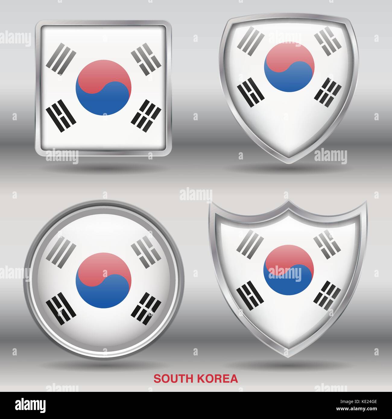 South Korea National Flag Flags High Resolution Stock Photography and