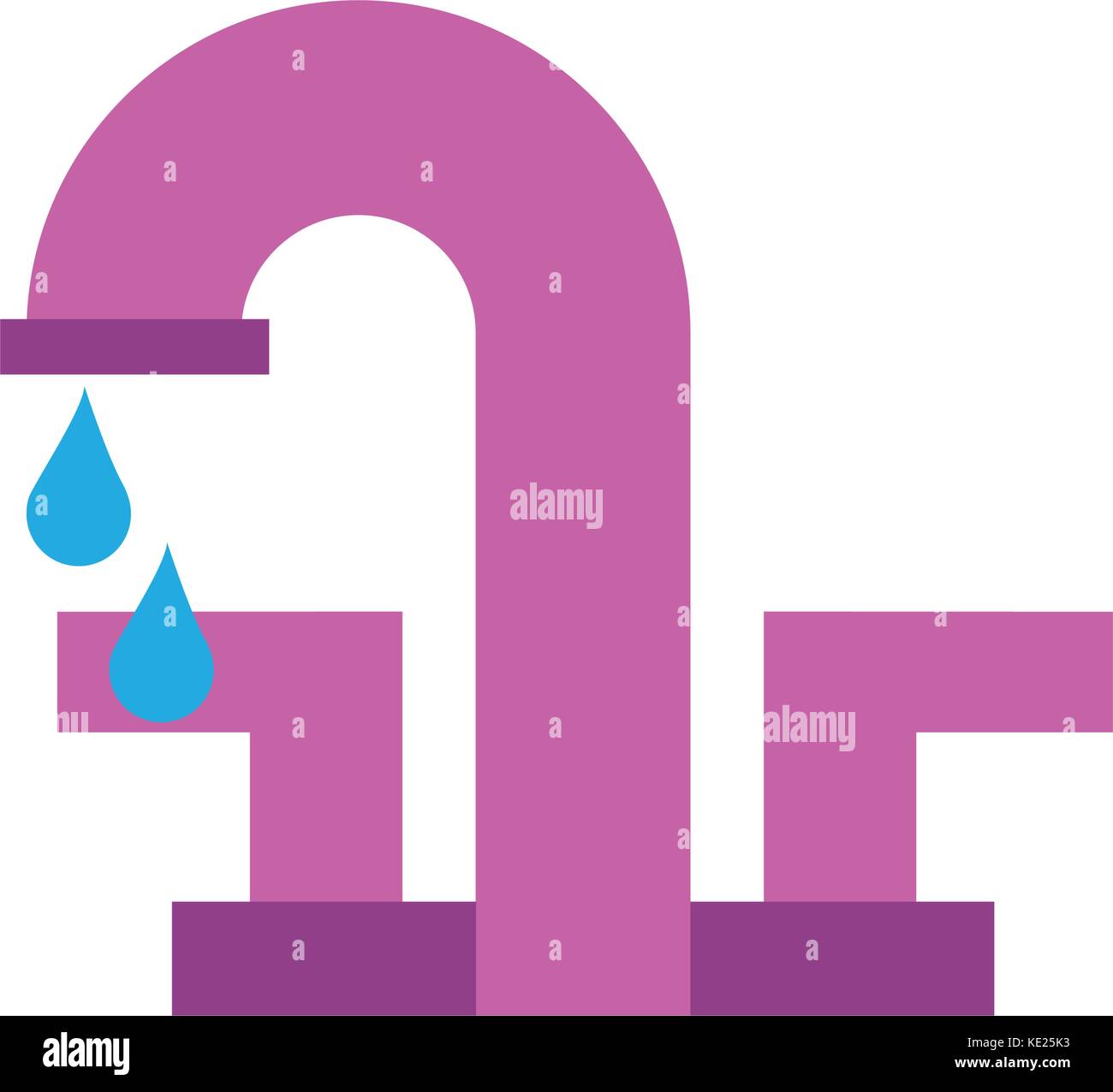 water faucet with drop bathroom icon Stock Vector Image & Art - Alamy