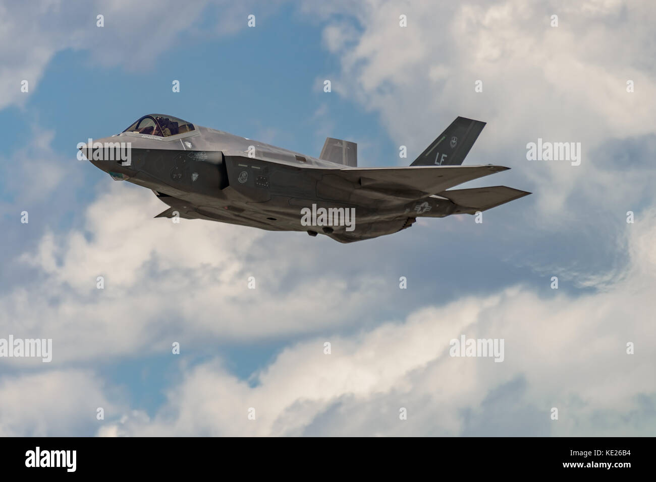 NEW WINDSOR, NY - JULY 2, 2017: The Lockheed Martin F-35 Lightning II from Stewart International Airport during the New York Airshow. Stock Photo