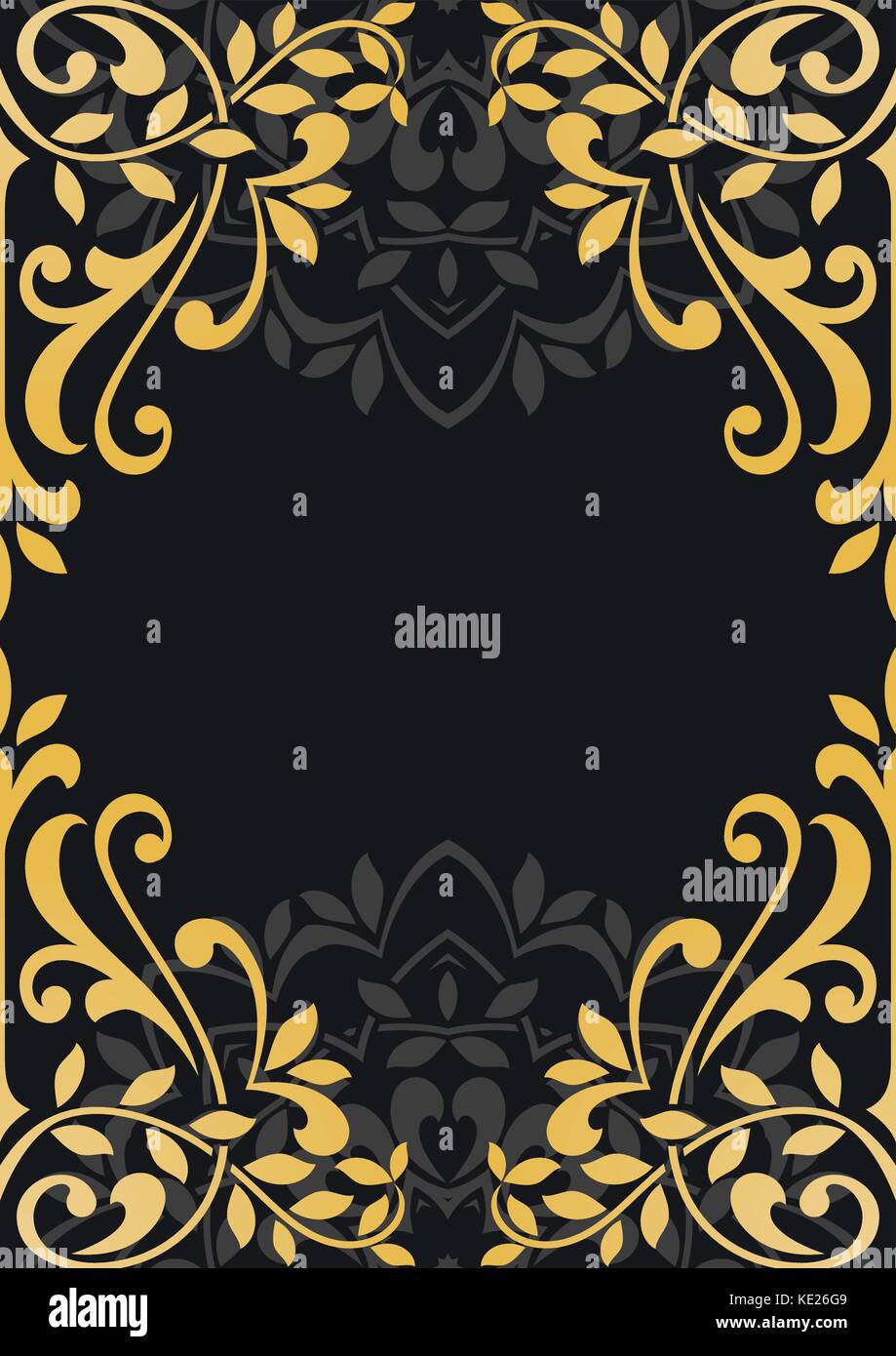 Floral pattern for invitation card Stock Vector Image & Art - Alamy