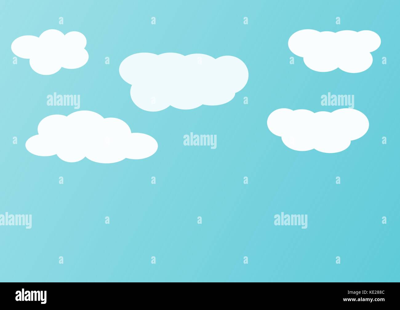 blue sky background with white clouds Stock Vector