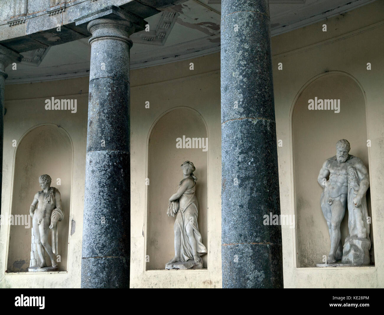 Classical statues outside Russborough House, County Wicklow, Ireland