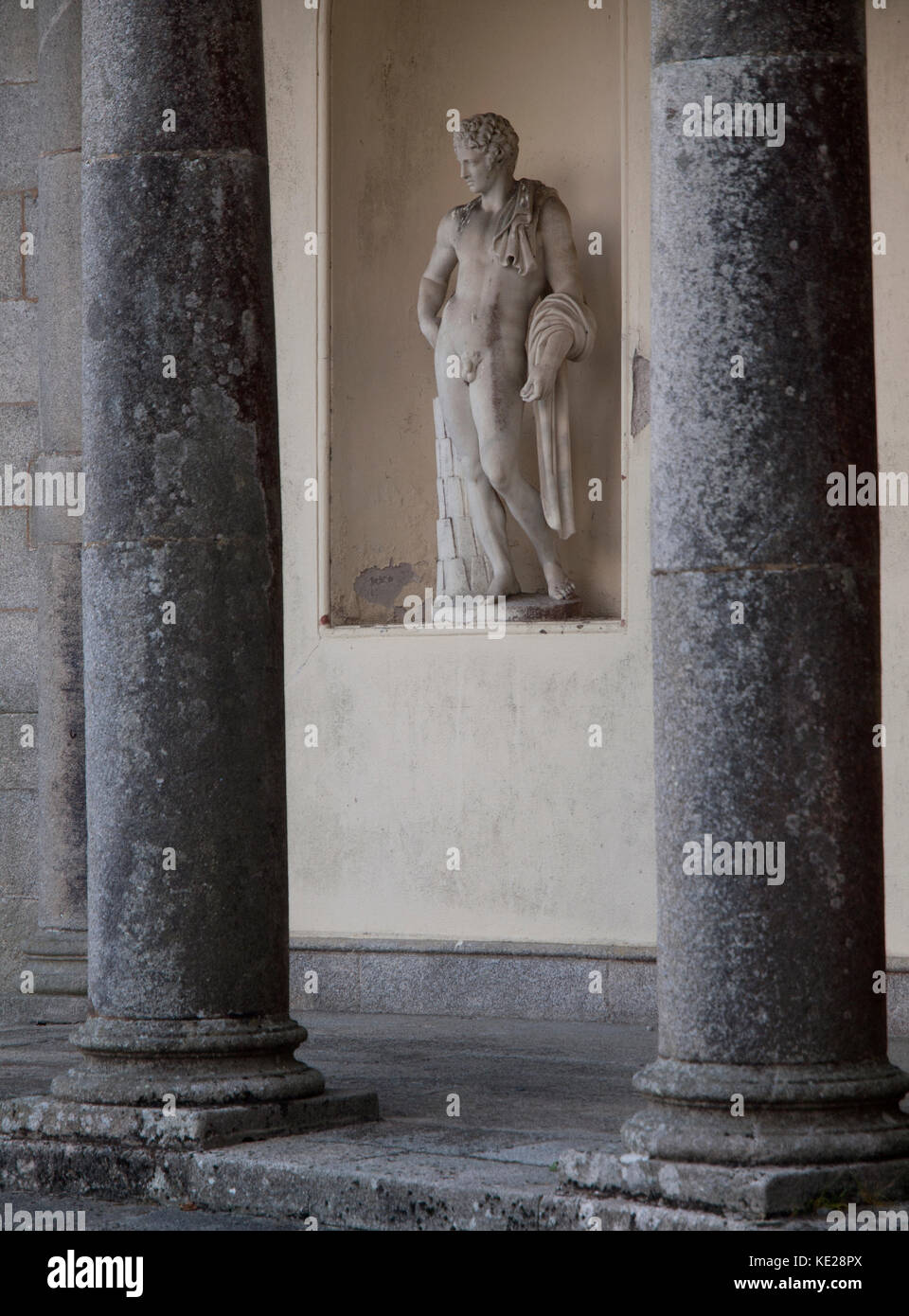 Classical statues outside Russborough House, County Wicklow, Ireland
