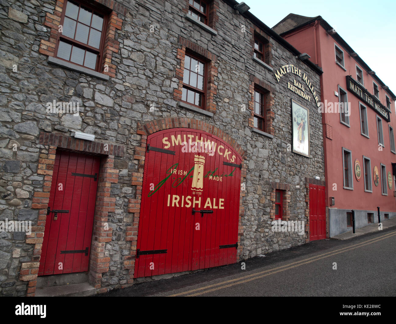 The colorful , brightly painted bars of Kilkenny, Ireland Stock Photo Alamy