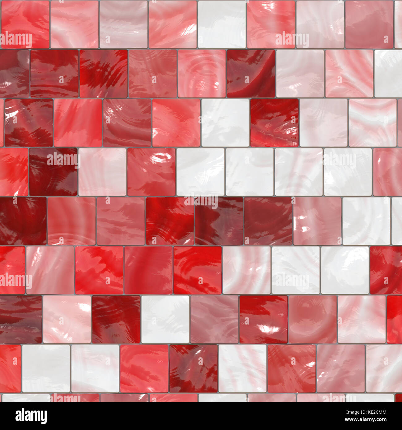 Shiny ceramic tiles in red and pink color Stock Photo Alamy