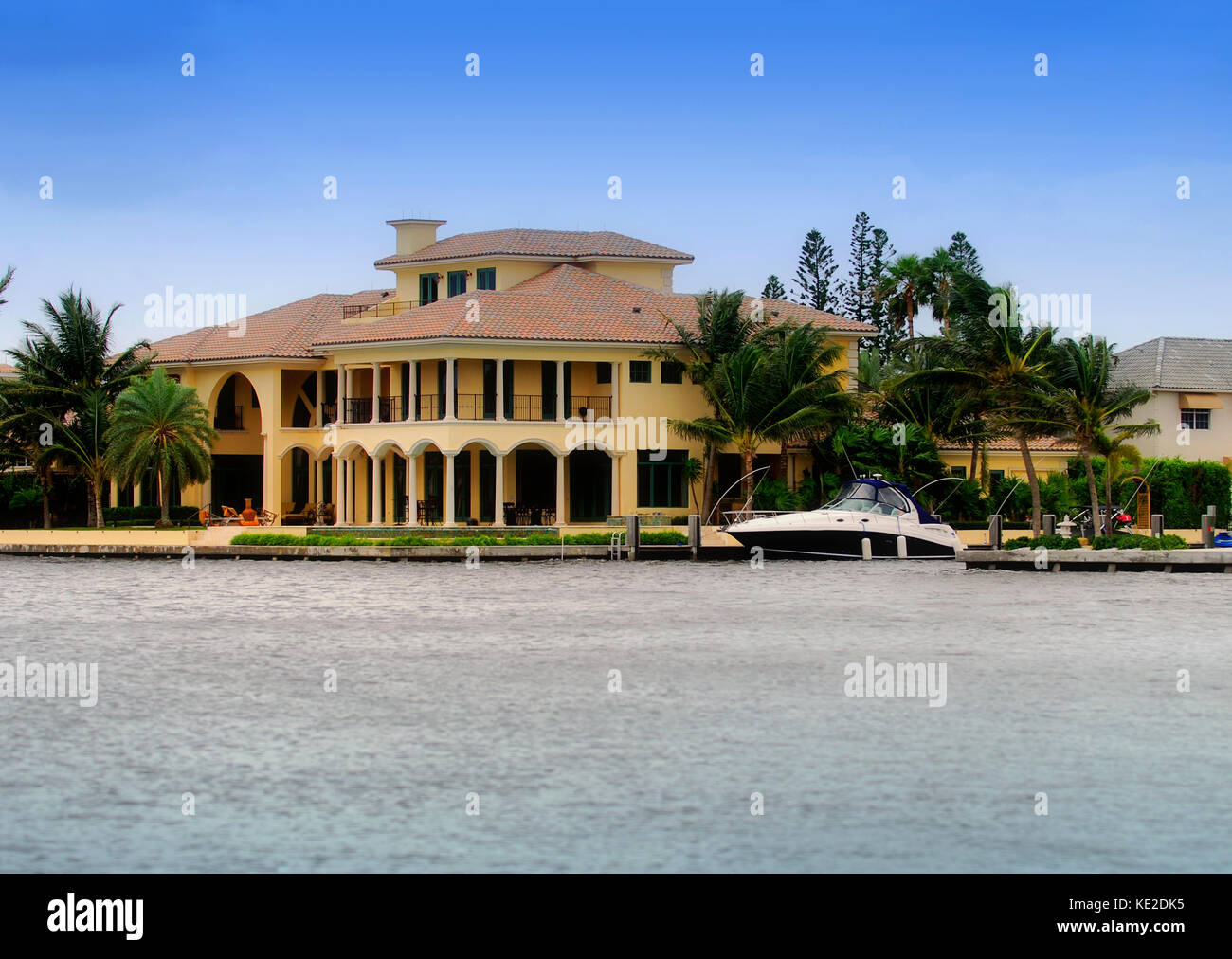 Waterfront real estate Florida Stock Photo Alamy