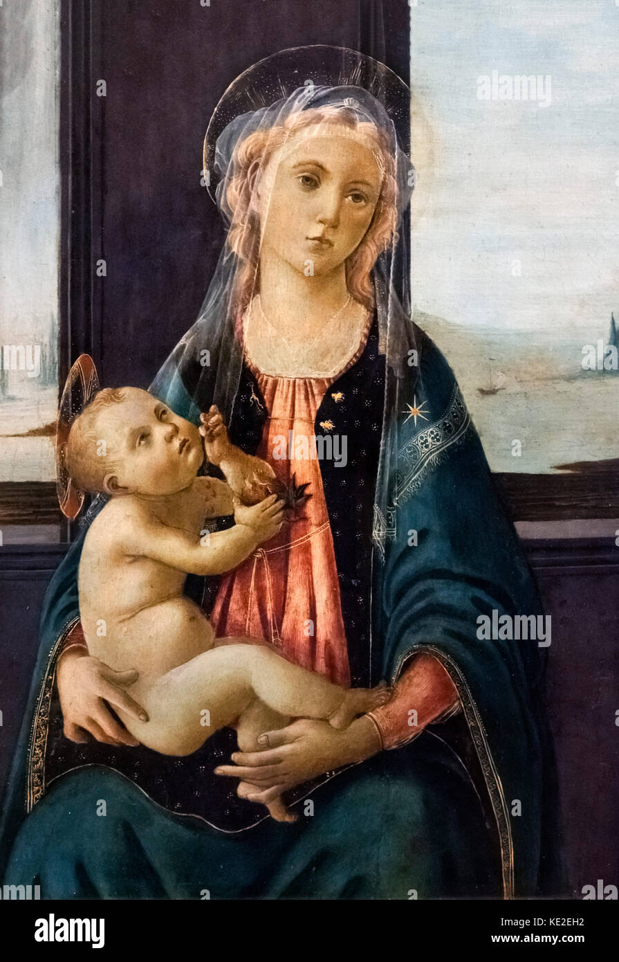 Madonna del Mare by Sandro Botticelli (Alessandro di Mariano di Vanni Filipepi, c.1445-1510), tempera on wood, c.1487 Stock Photo