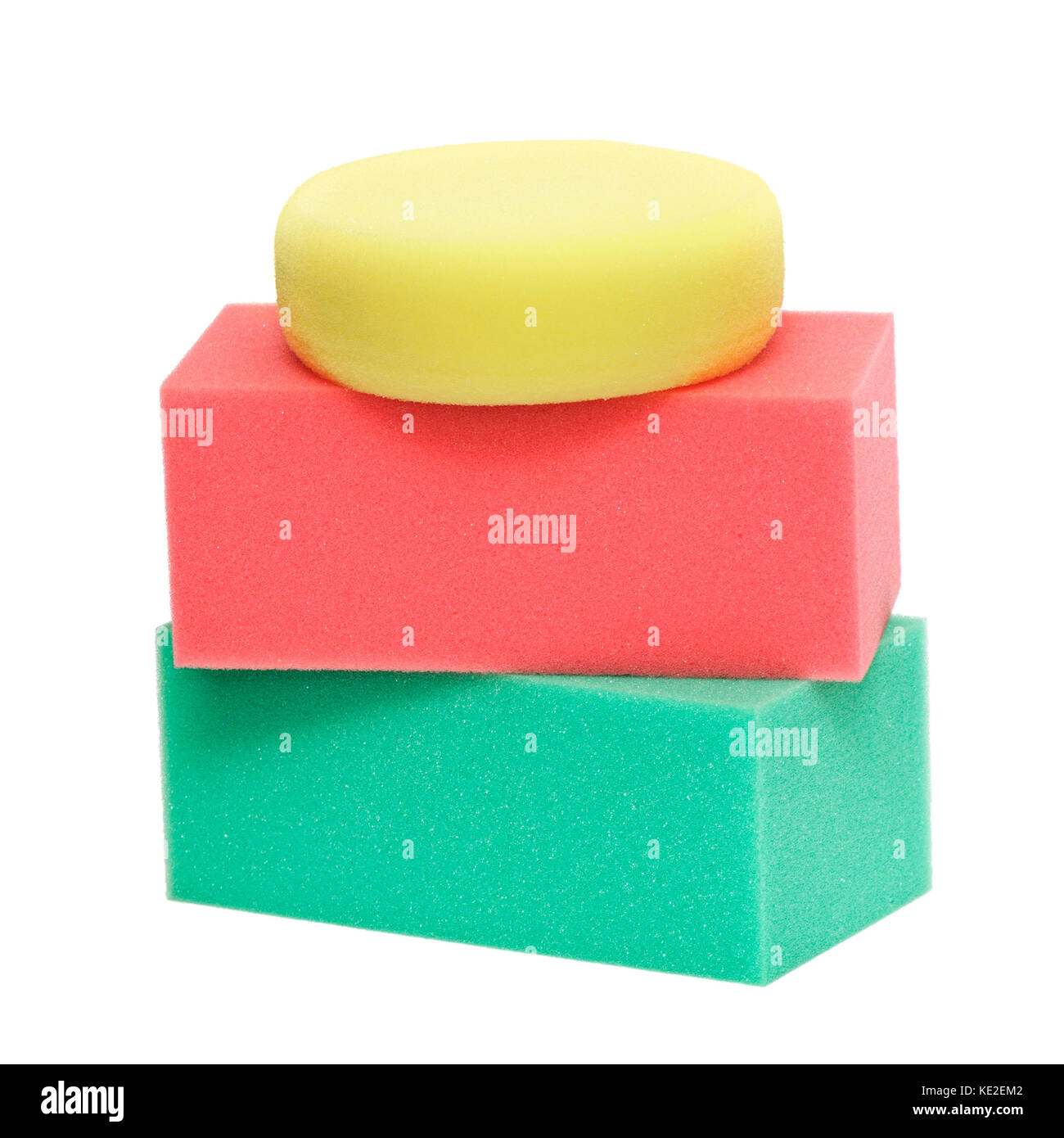 set sponge isolated on a white background Stock Photo