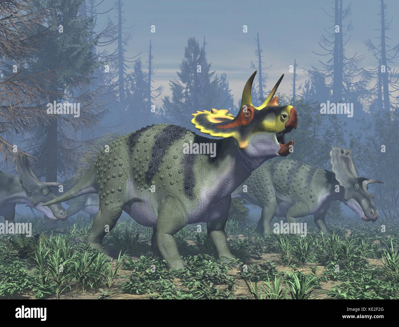dinosaur 3d render Stock Photo
