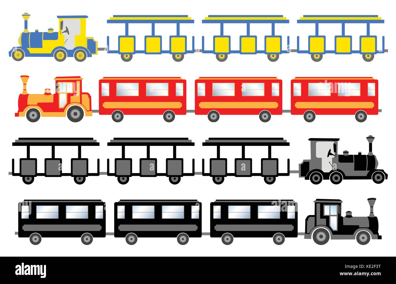 train for sightseeing - vector Stock Vector