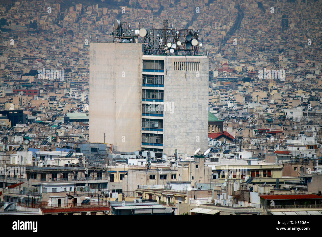 Skyline, Athen, Griechenland. Stock Photo