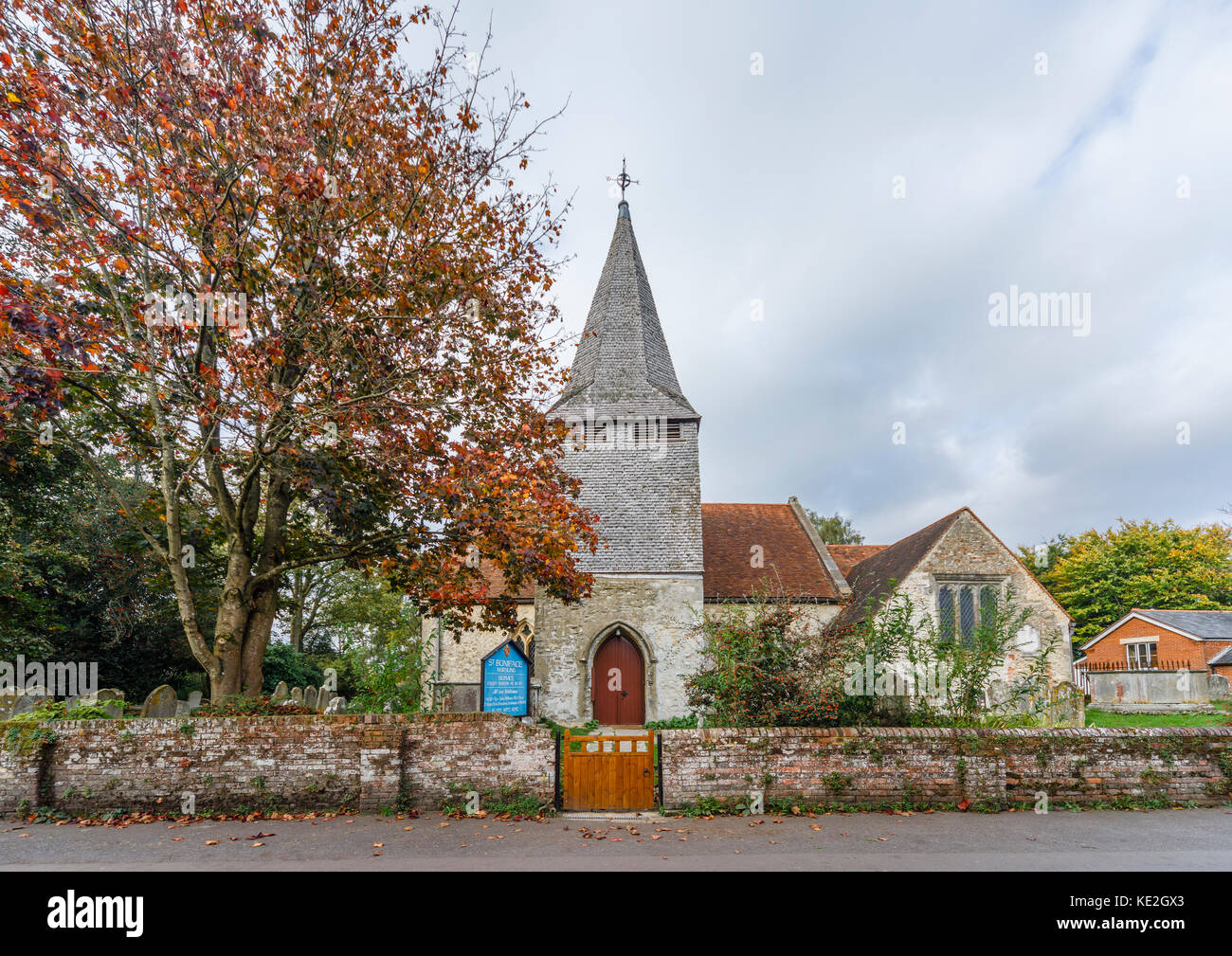 St. Boniface Church, Nursling village, 13th century parish country church, Church Lane, Nursling