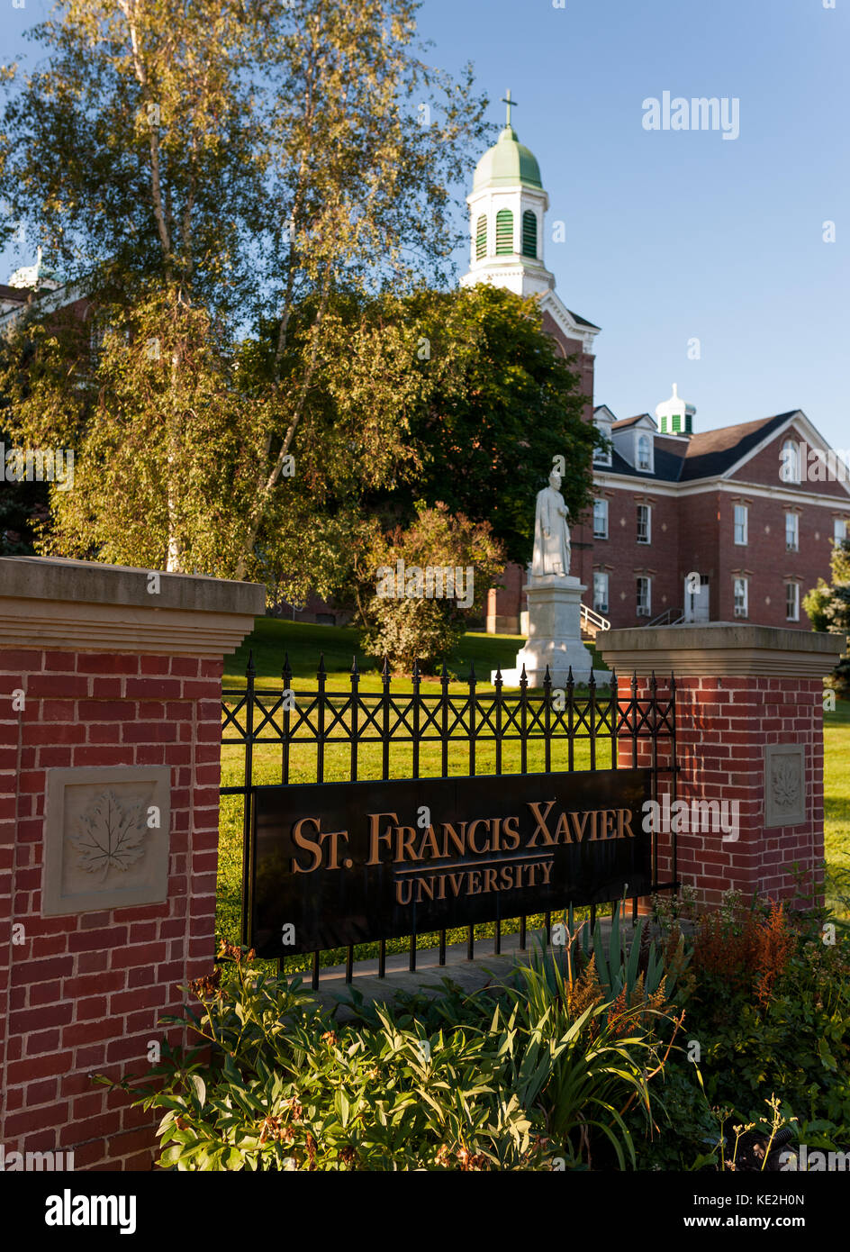 The campus of St. Francis Xavier University in Antigonish, N.S. on August 28, 2017 Stock Photo