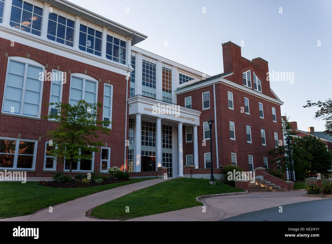 The campus of St. Francis Xavier University in Antigonish, N.S. on August 28, 2017. Stock Photo