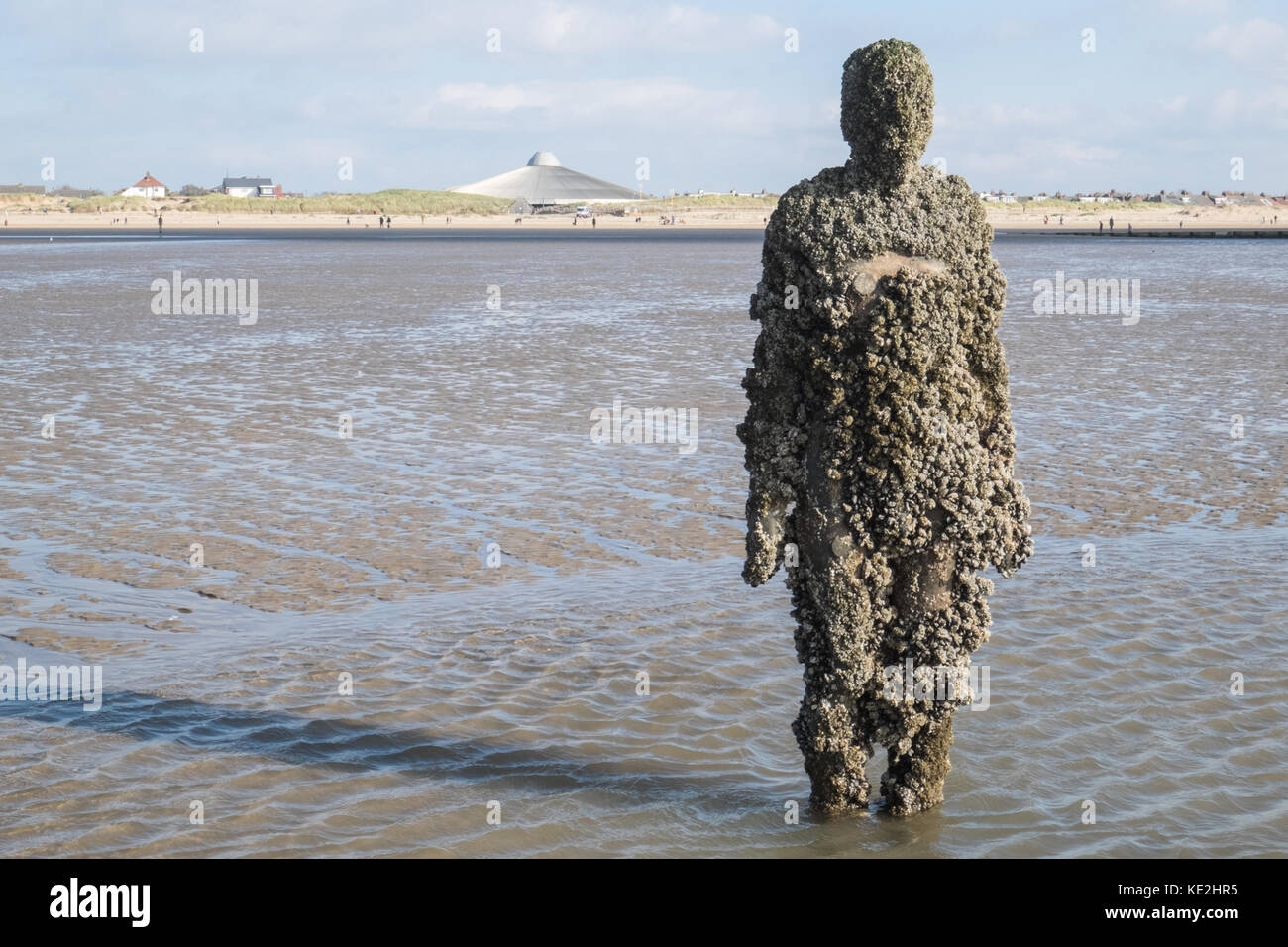 Anthony,Gormley,statues,iron,men,Another Place,art,installation,on