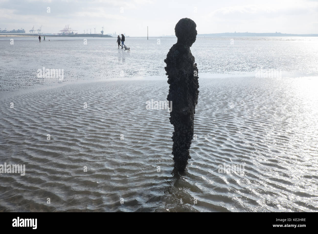 Anthony,Gormley,statues,iron,men,Another Place,art,installation,on