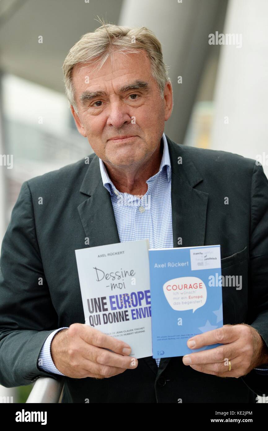 Axel Rückert at the 69th Frankfurt Book Fair in Frankfurt/Main, Germany ...