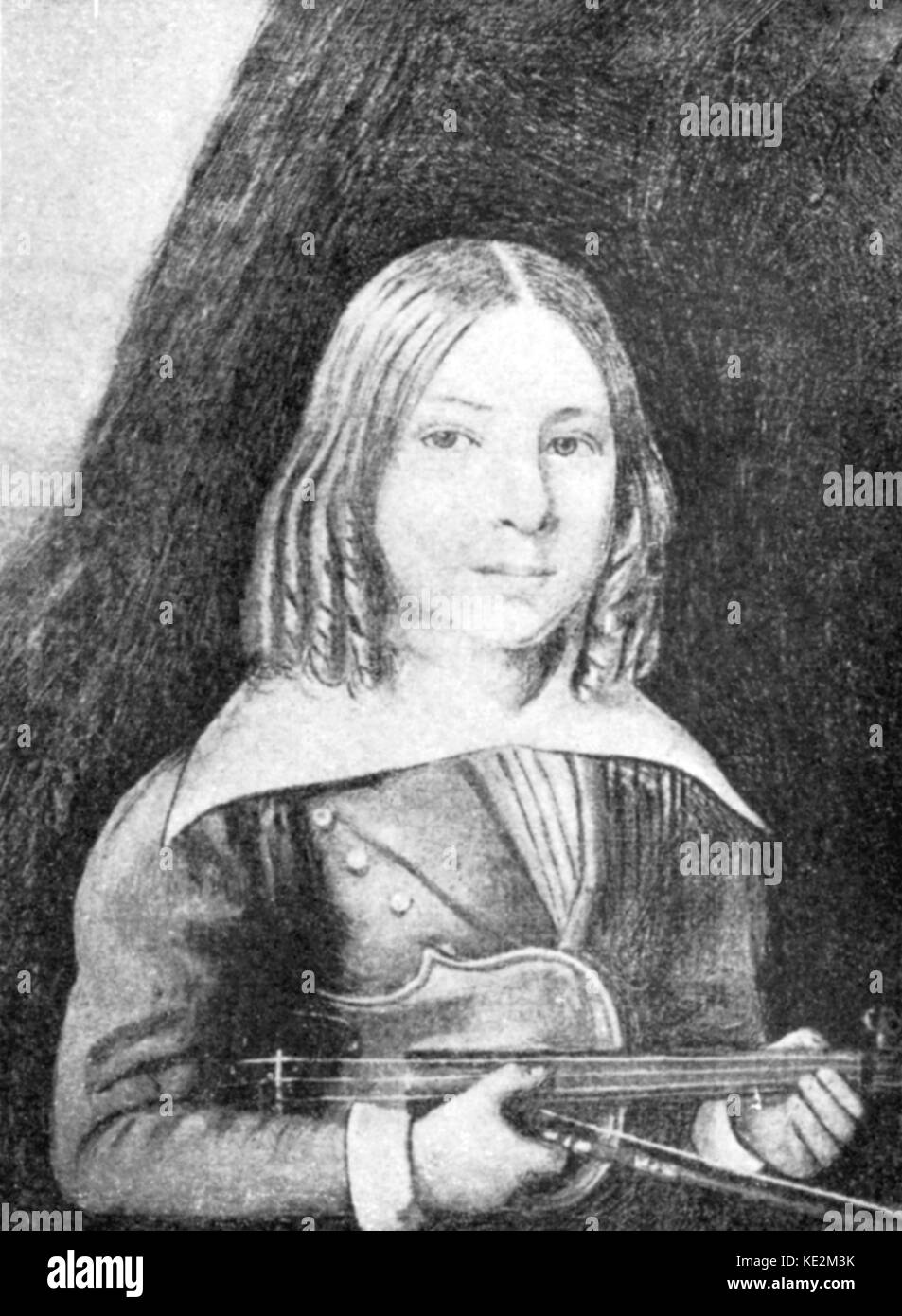 Joseph Joachim portrait of the Hungarian (Germanized) violinist