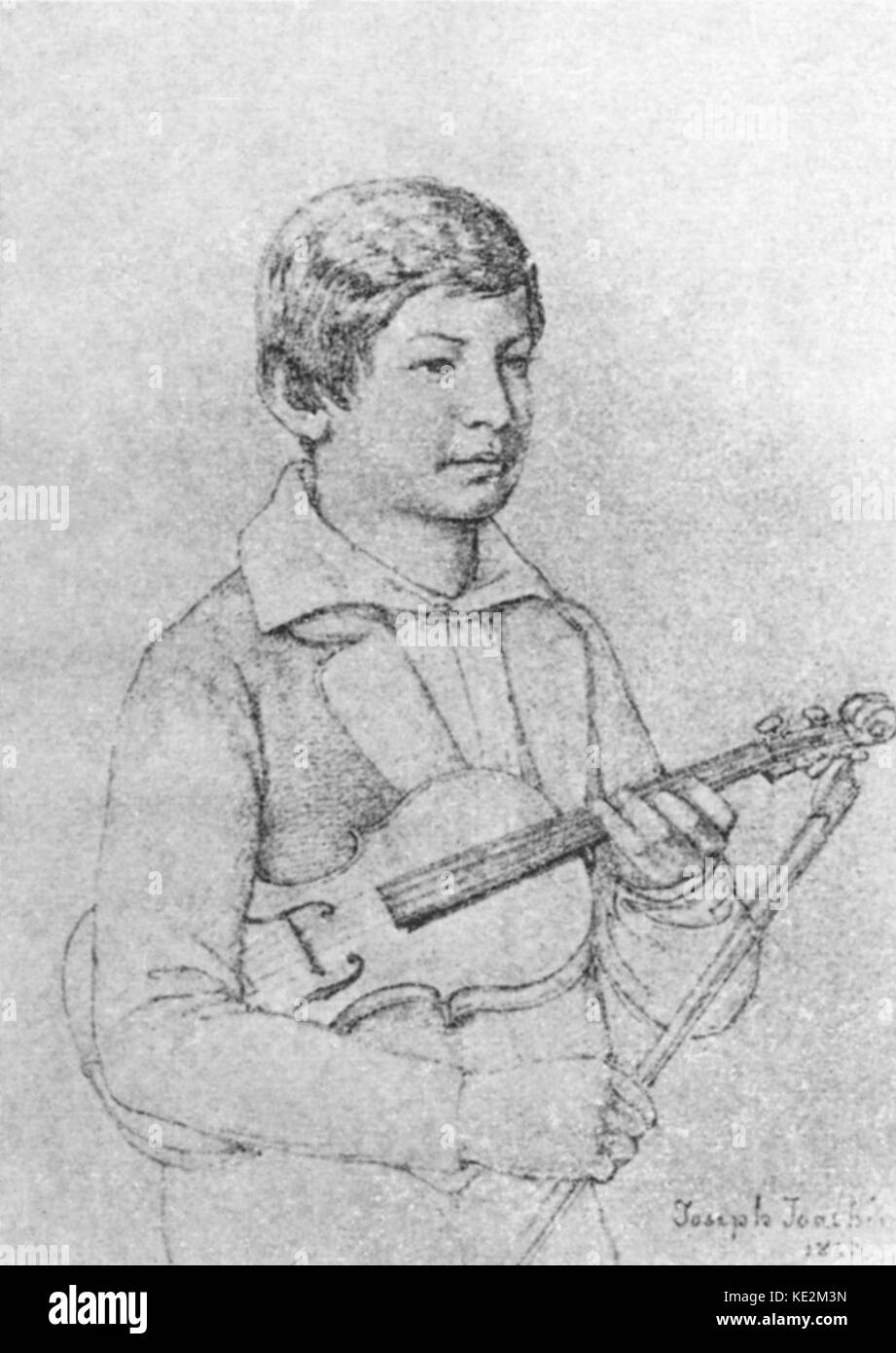 Joseph Joachim portrait of the Hungarian (Germanized) violinist