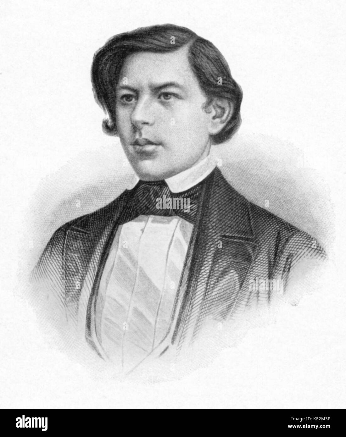Joseph Joachim portrait of the young Hungarian (Germanized) violinist