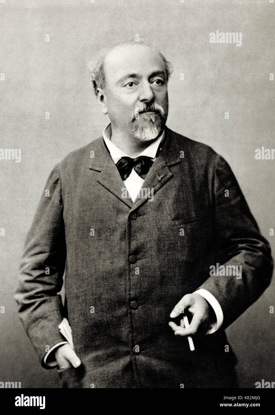 Emmanuel Chabrier - portrait of French composer, Benque, Paris. 1841-1894. Stock Photo