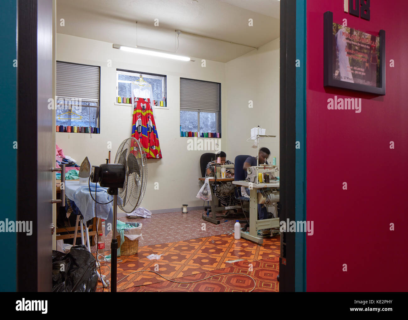 View into tailor studio. Pioneer Place, Durban, South Africa. Architect