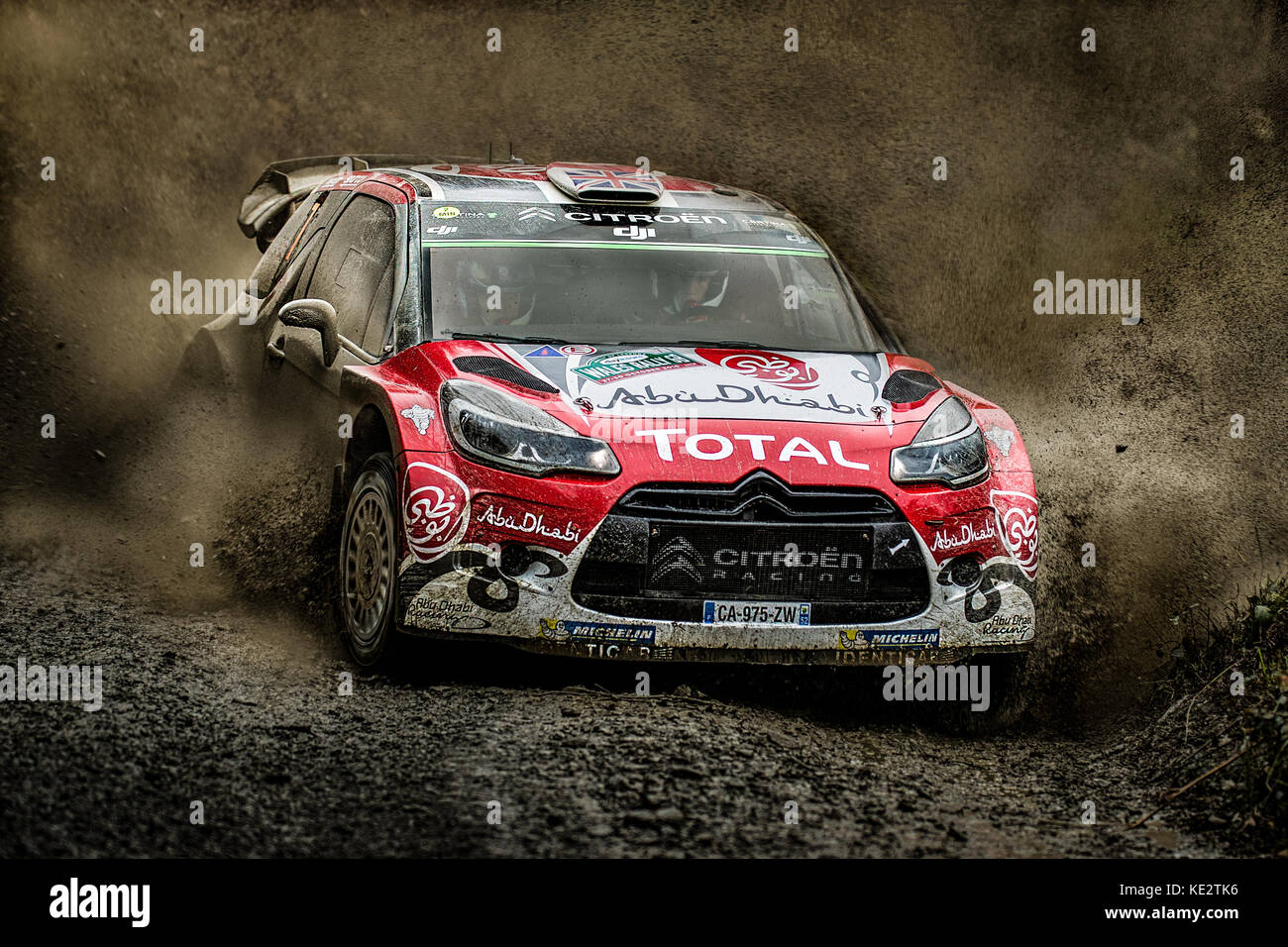 Kris Meeke at the WRC World Rally Championship, Wales Rally GB, Wales, UK  Stock Photo - Alamy