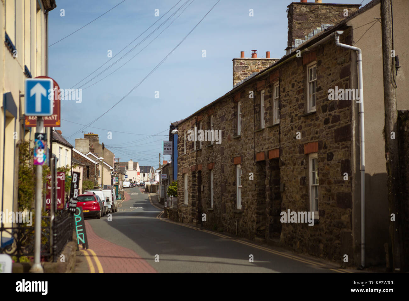 St davids wales pembrokeshire houses hires stock photography and