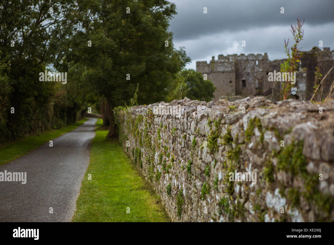 Carew Castle Stock Photo