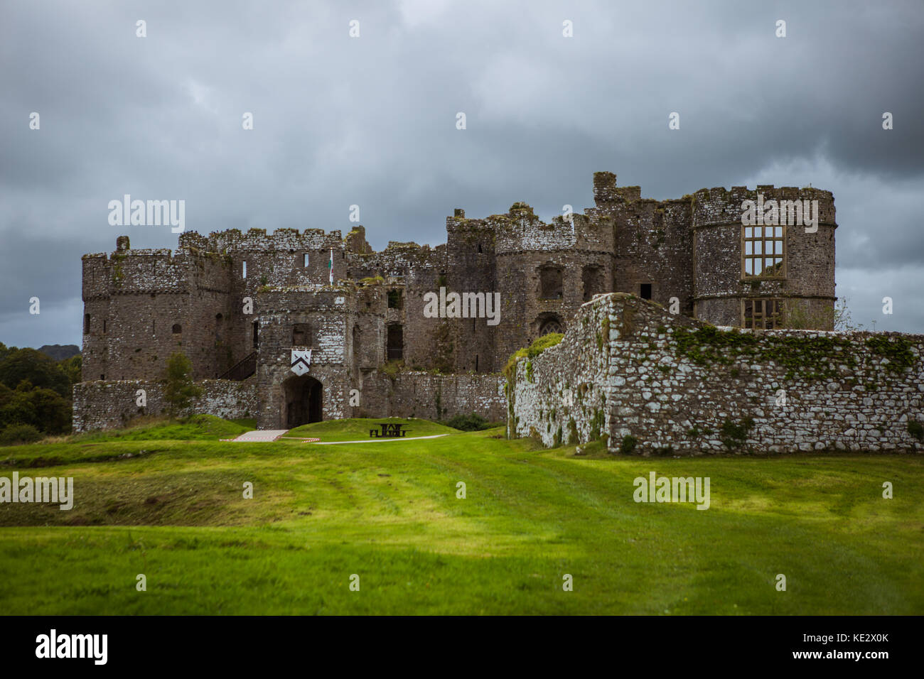 Carew Castle Stock Photo