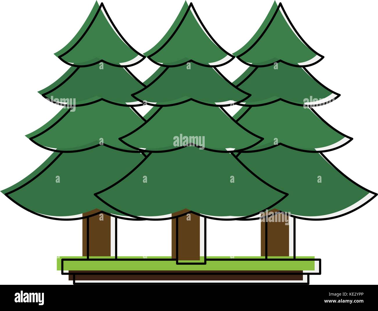 pine tree forest icon image Stock Vector Image & Art - Alamy